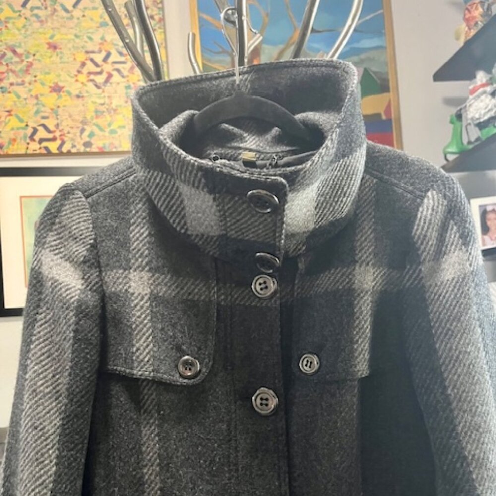 RARE Burberry Westminster Wool Swing Coat - Picture 7 of 14